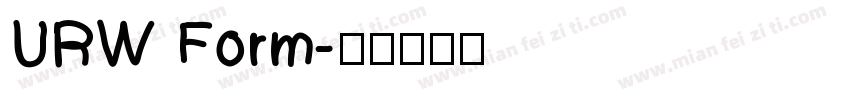 URW Form字体转换